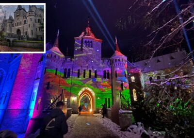 Viedeomapping am Schloss Marienburg bei Hannover. Videoprojektor mieten ✔ Einzigartiges Videomapping ✔ Jetzt anschauen! ➡️